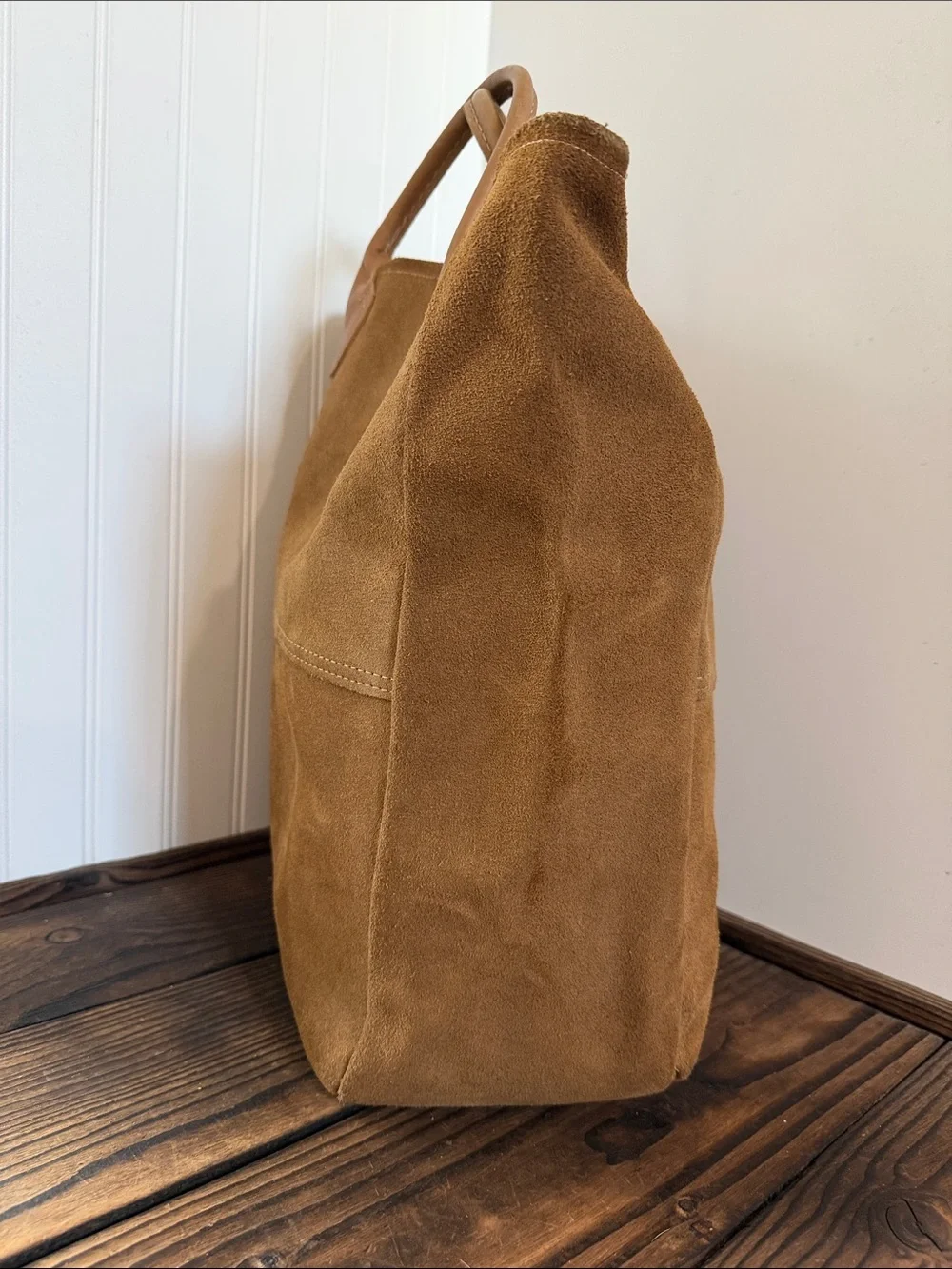 Vintage Rare 1980’s LL Bean Suede Tote - Picture 2 of 8